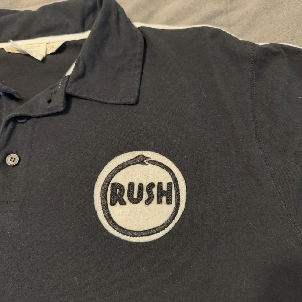 Rush Snakes‎ & Arrows 2008 Tour Large Polo Shirt Licensed Y2K